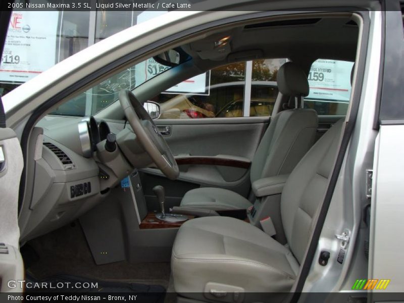 Liquid Silver Metallic / Cafe Latte 2005 Nissan Maxima 3.5 SL