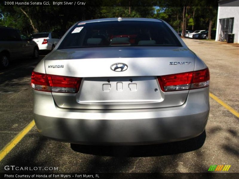 Bright Silver / Gray 2008 Hyundai Sonata GLS