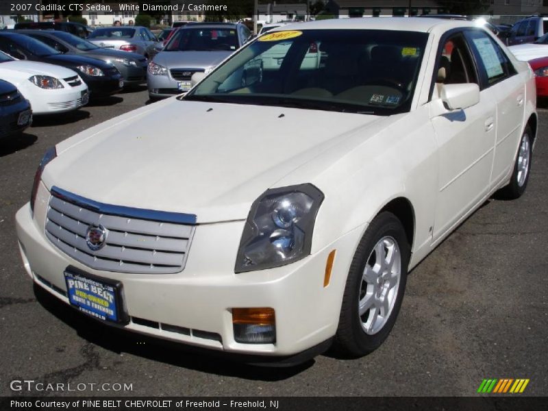 White Diamond / Cashmere 2007 Cadillac CTS Sedan