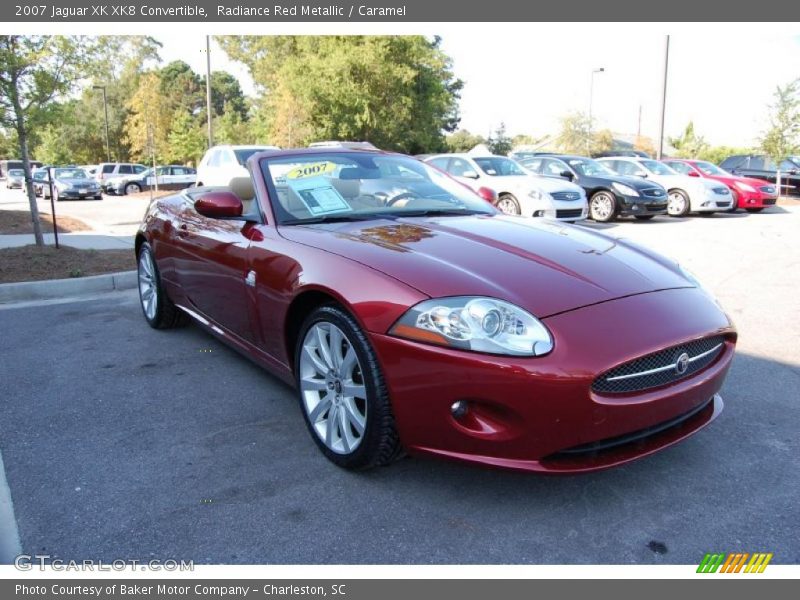 Radiance Red Metallic / Caramel 2007 Jaguar XK XK8 Convertible