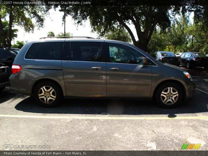 Nimbus Gray Metallic / Ivory 2007 Honda Odyssey EX-L