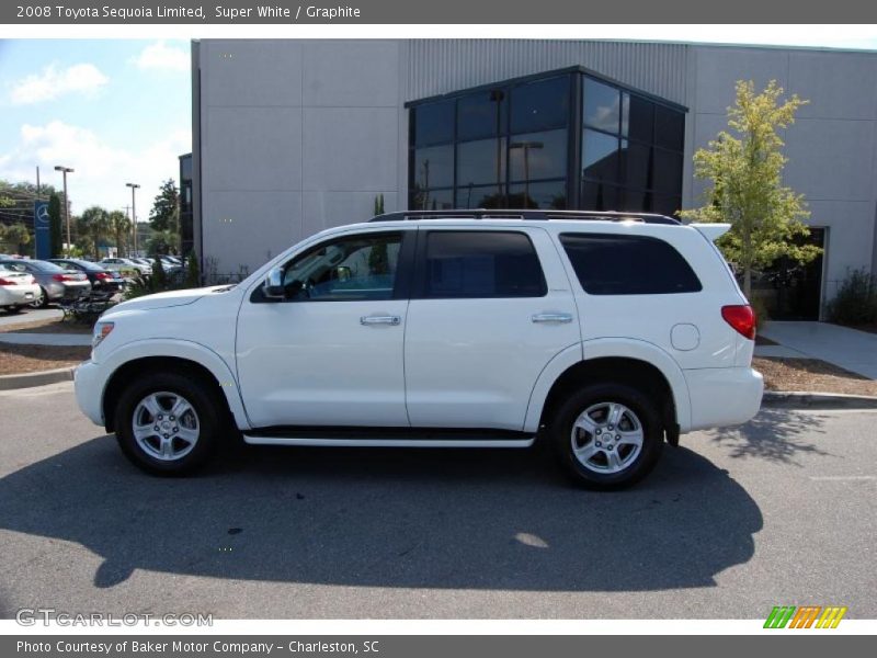 Super White / Graphite 2008 Toyota Sequoia Limited
