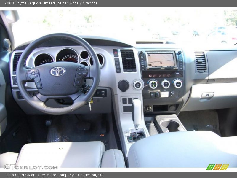 Super White / Graphite 2008 Toyota Sequoia Limited