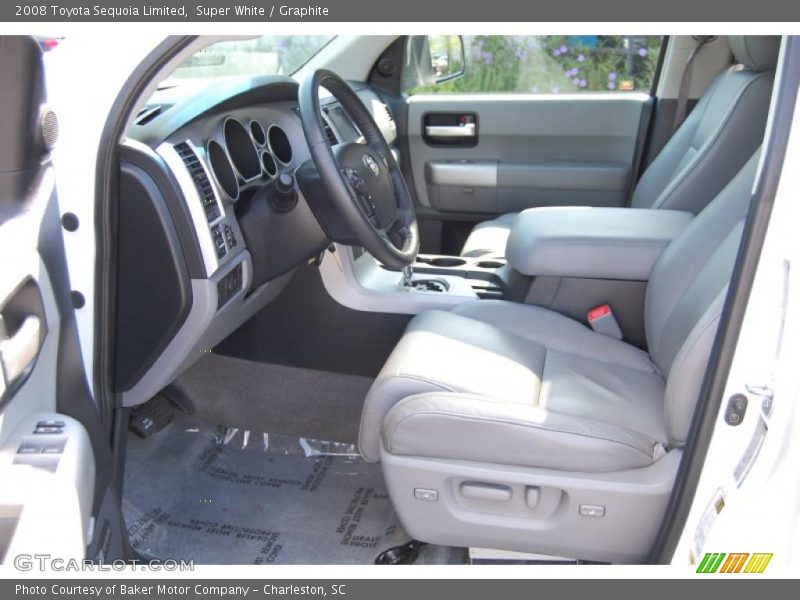 Super White / Graphite 2008 Toyota Sequoia Limited