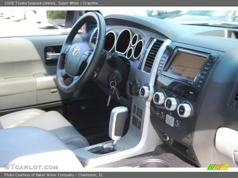 Super White / Graphite 2008 Toyota Sequoia Limited