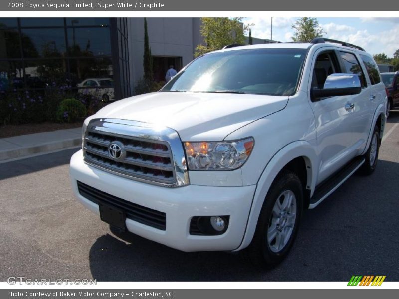 Super White / Graphite 2008 Toyota Sequoia Limited