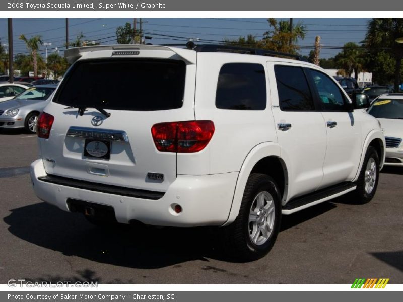 Super White / Graphite 2008 Toyota Sequoia Limited