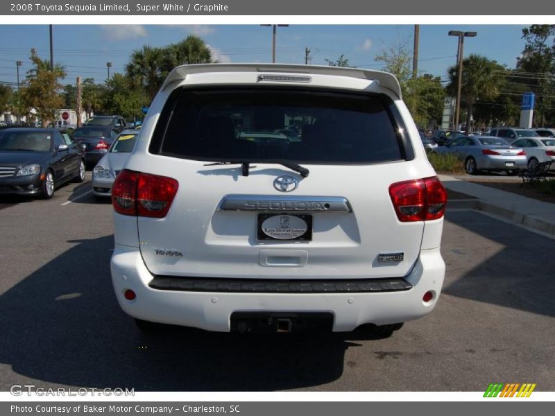 Super White / Graphite 2008 Toyota Sequoia Limited