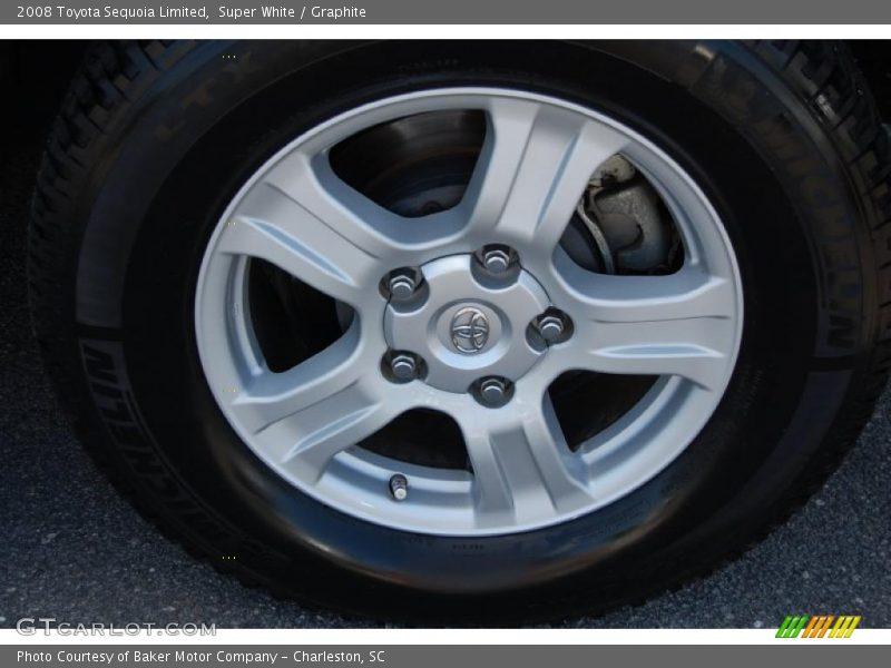 Super White / Graphite 2008 Toyota Sequoia Limited