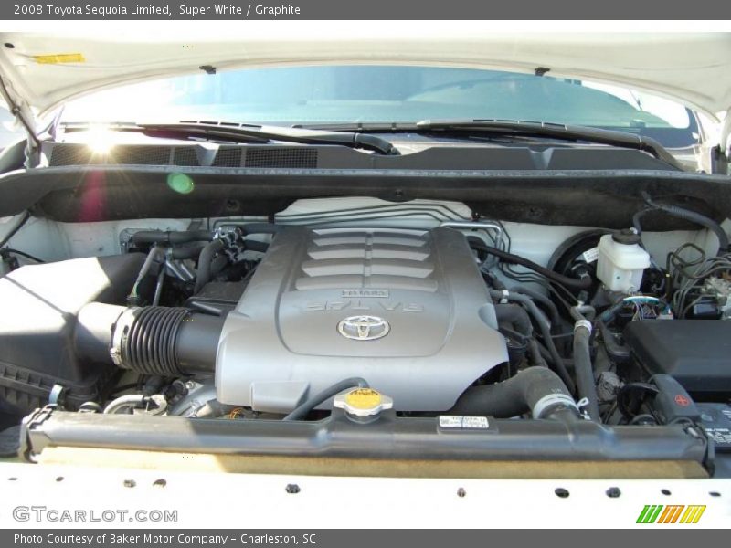 Super White / Graphite 2008 Toyota Sequoia Limited
