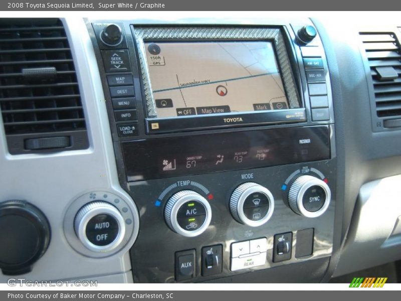 Super White / Graphite 2008 Toyota Sequoia Limited