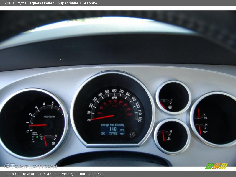 Super White / Graphite 2008 Toyota Sequoia Limited