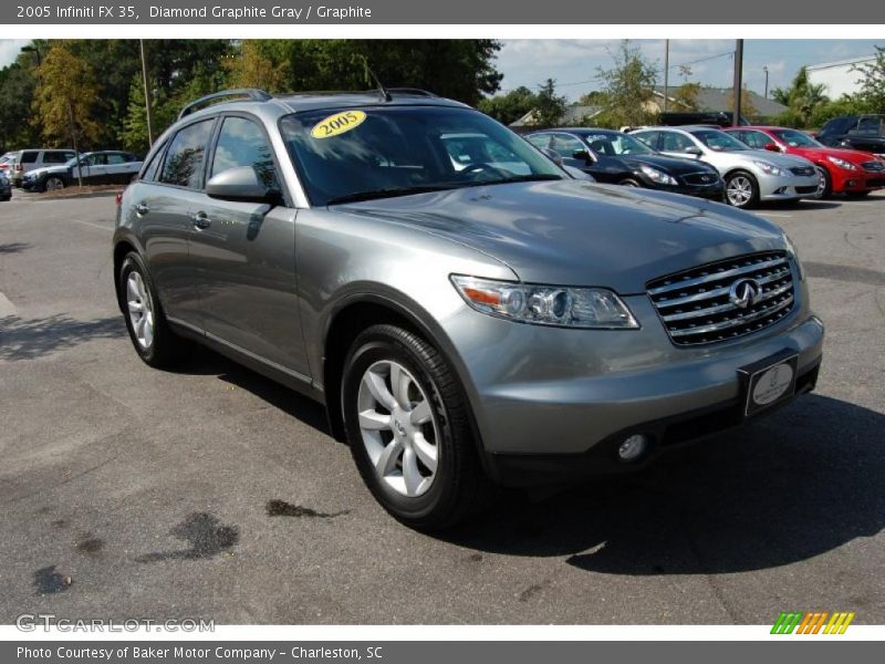 Diamond Graphite Gray / Graphite 2005 Infiniti FX 35
