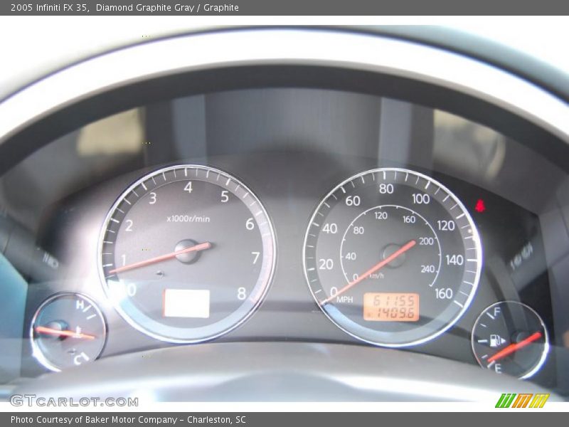 Diamond Graphite Gray / Graphite 2005 Infiniti FX 35