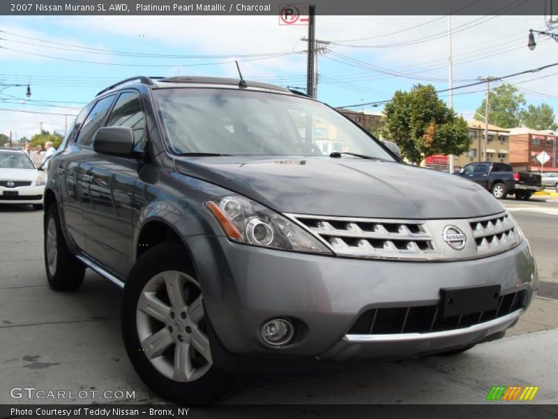 Platinum Pearl Matallic / Charcoal 2007 Nissan Murano SL AWD