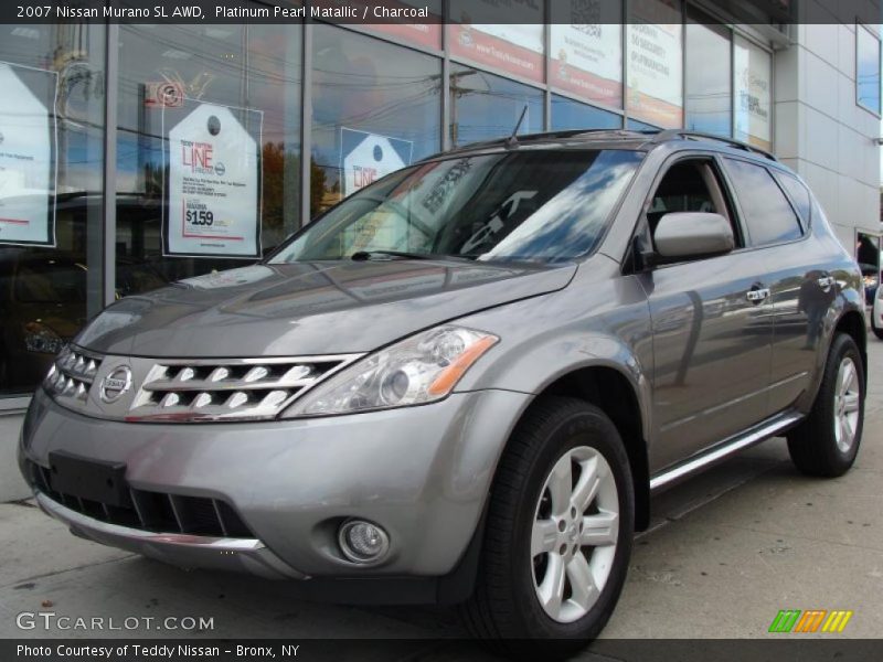 Platinum Pearl Matallic / Charcoal 2007 Nissan Murano SL AWD