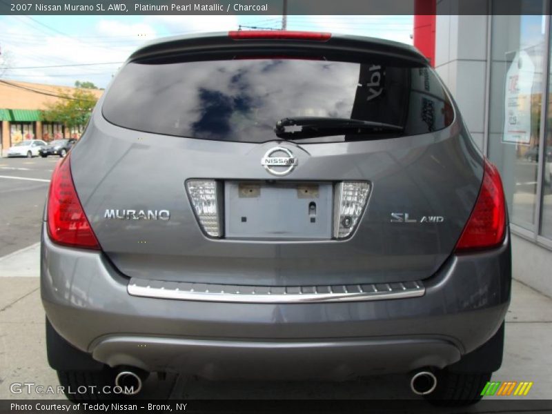 Platinum Pearl Matallic / Charcoal 2007 Nissan Murano SL AWD