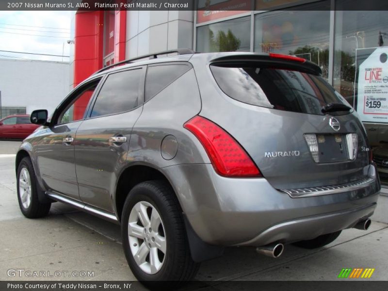 Platinum Pearl Matallic / Charcoal 2007 Nissan Murano SL AWD