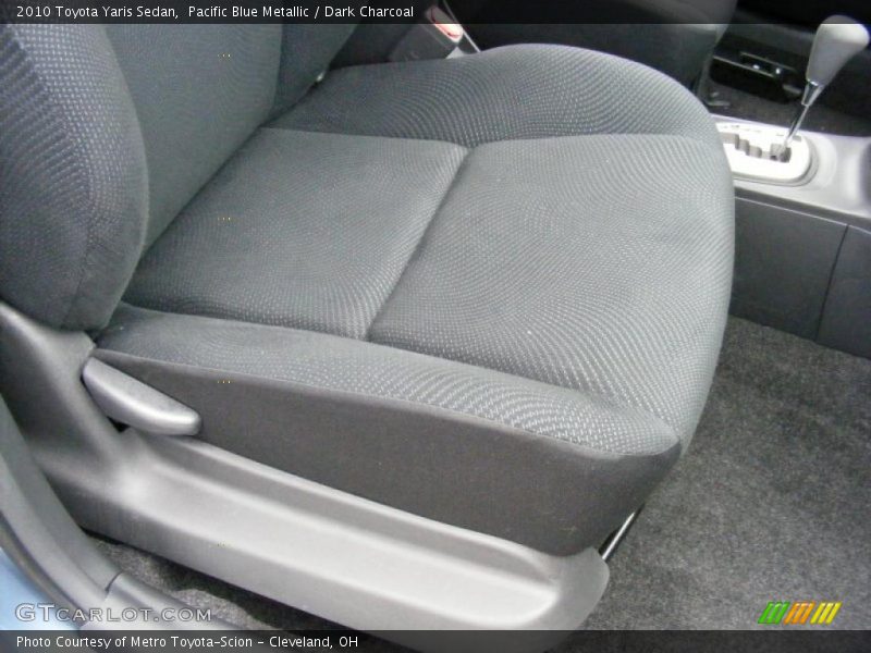 Pacific Blue Metallic / Dark Charcoal 2010 Toyota Yaris Sedan