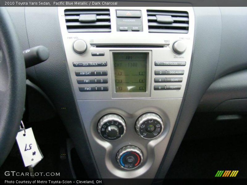 Pacific Blue Metallic / Dark Charcoal 2010 Toyota Yaris Sedan