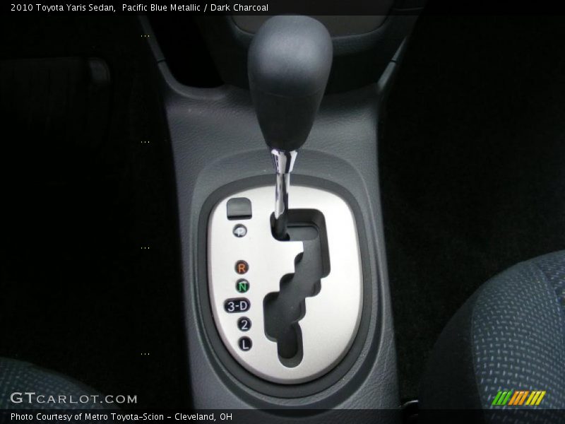 Pacific Blue Metallic / Dark Charcoal 2010 Toyota Yaris Sedan