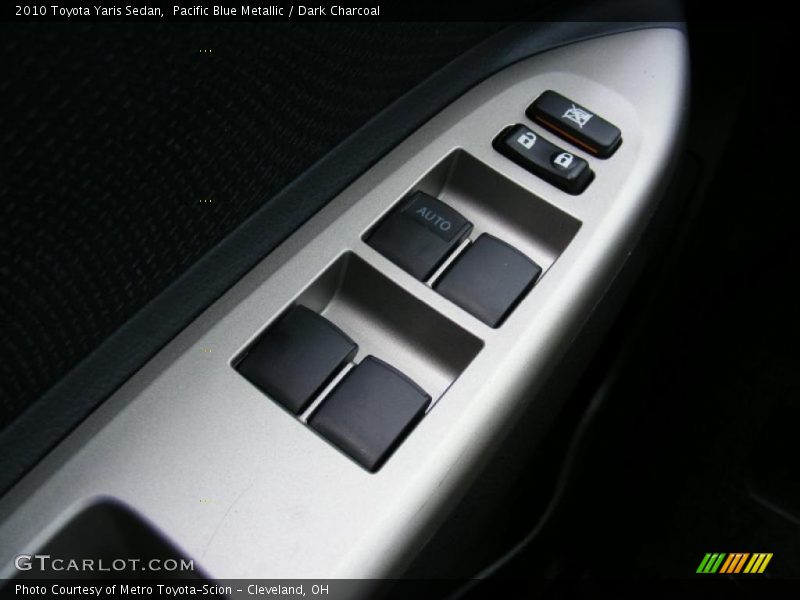 Pacific Blue Metallic / Dark Charcoal 2010 Toyota Yaris Sedan