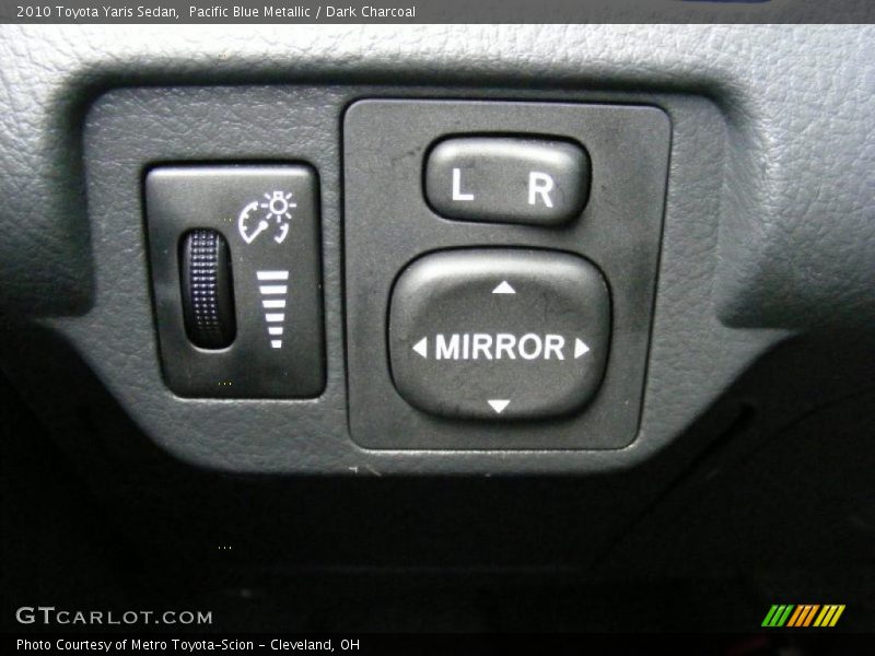 Pacific Blue Metallic / Dark Charcoal 2010 Toyota Yaris Sedan
