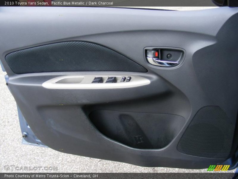 Pacific Blue Metallic / Dark Charcoal 2010 Toyota Yaris Sedan