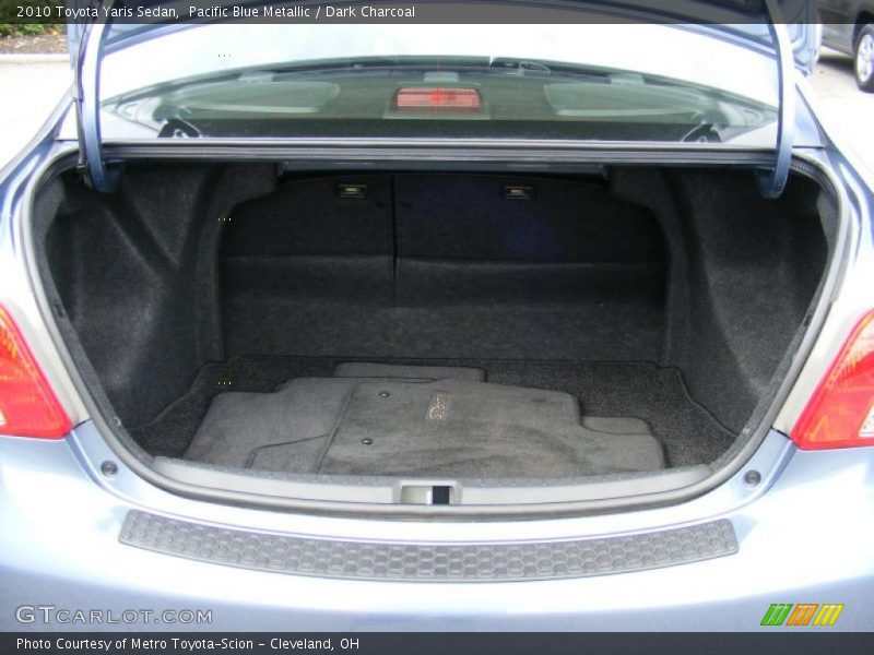 Pacific Blue Metallic / Dark Charcoal 2010 Toyota Yaris Sedan