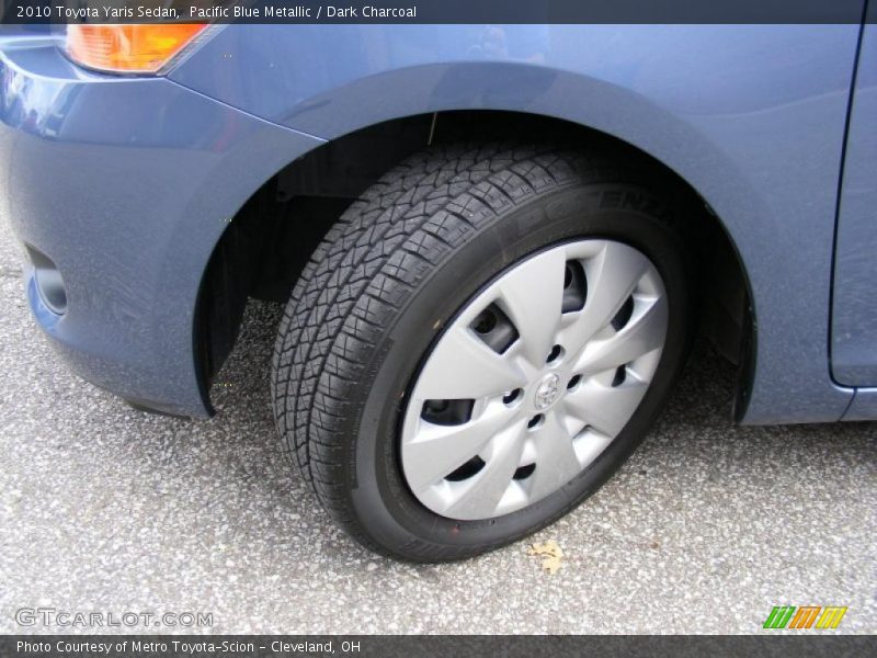 Pacific Blue Metallic / Dark Charcoal 2010 Toyota Yaris Sedan