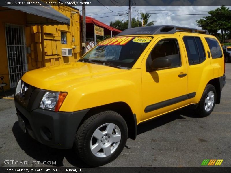 Solar Yellow / Steel/Graphite 2005 Nissan Xterra S