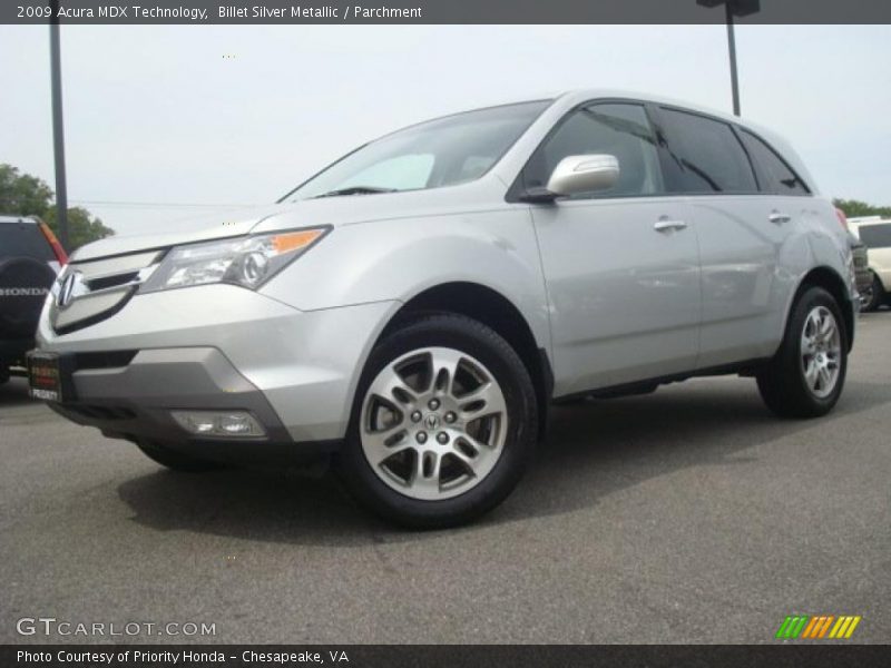 Billet Silver Metallic / Parchment 2009 Acura MDX Technology