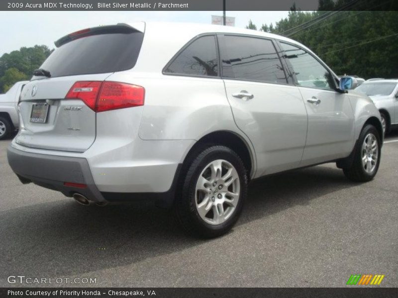 Billet Silver Metallic / Parchment 2009 Acura MDX Technology