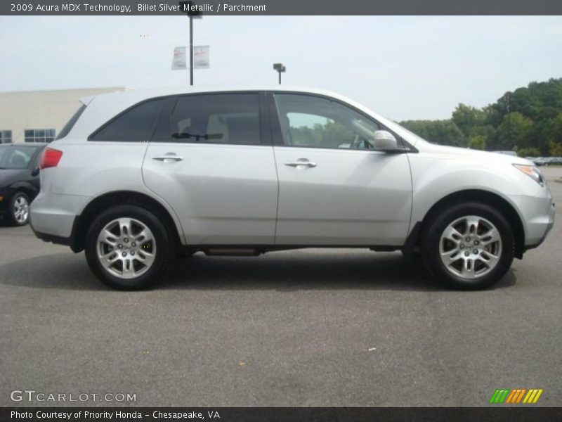 Billet Silver Metallic / Parchment 2009 Acura MDX Technology