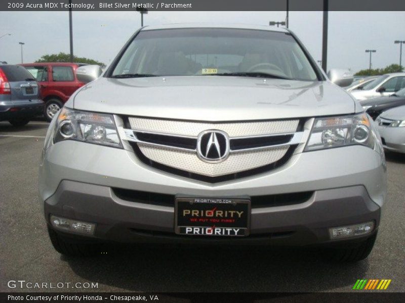 Billet Silver Metallic / Parchment 2009 Acura MDX Technology