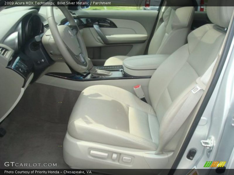 Billet Silver Metallic / Parchment 2009 Acura MDX Technology