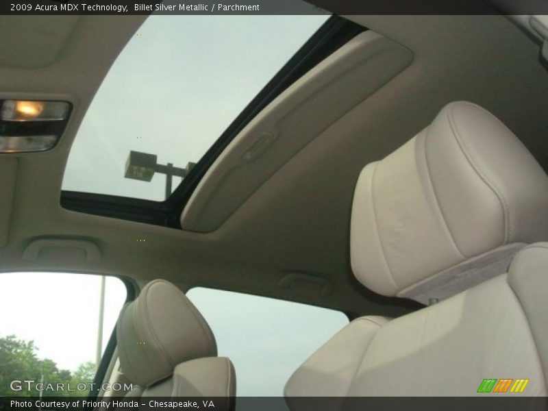 Billet Silver Metallic / Parchment 2009 Acura MDX Technology