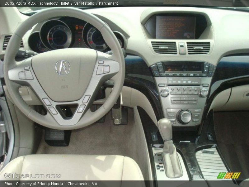 Billet Silver Metallic / Parchment 2009 Acura MDX Technology