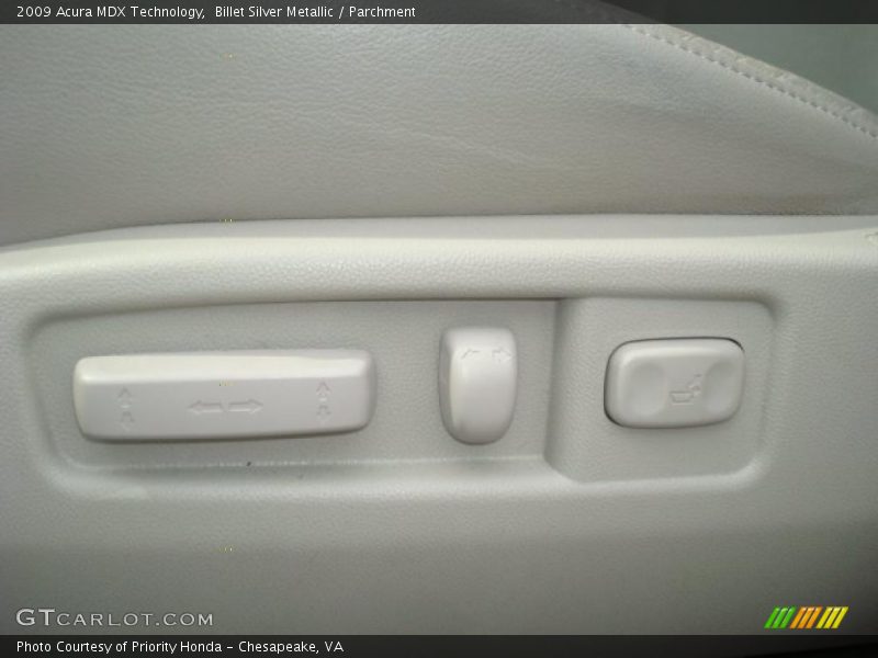 Billet Silver Metallic / Parchment 2009 Acura MDX Technology