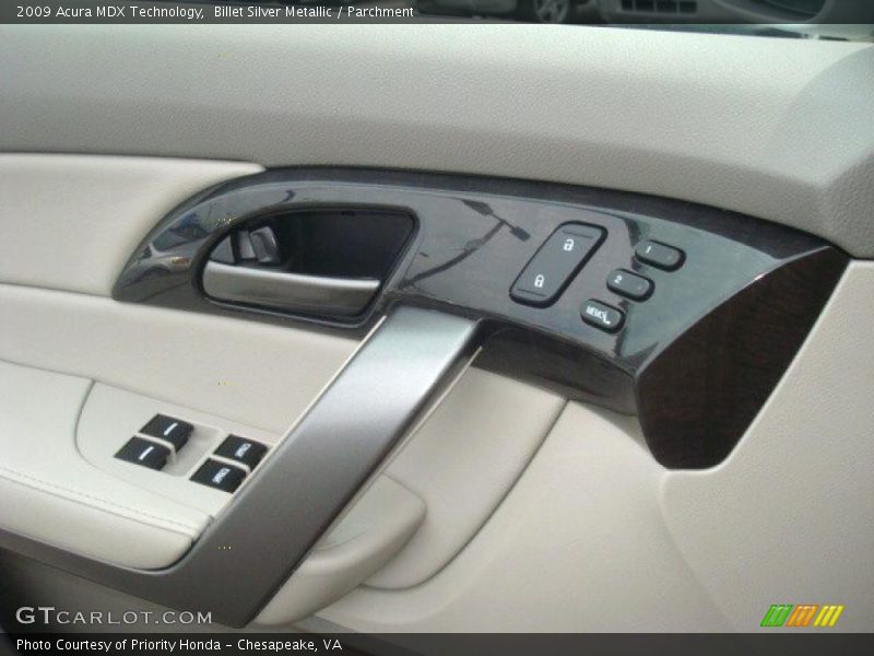 Billet Silver Metallic / Parchment 2009 Acura MDX Technology