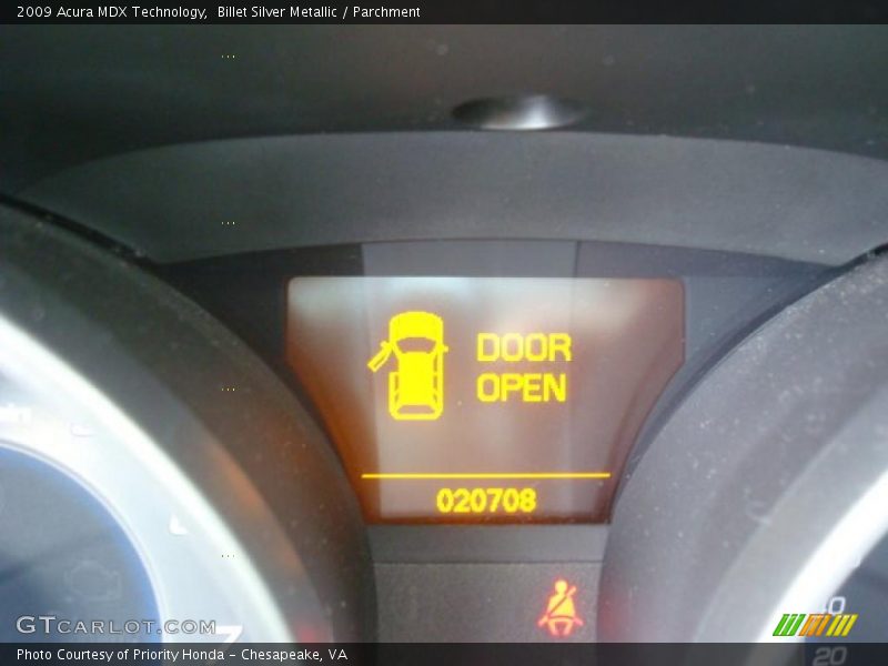 Billet Silver Metallic / Parchment 2009 Acura MDX Technology