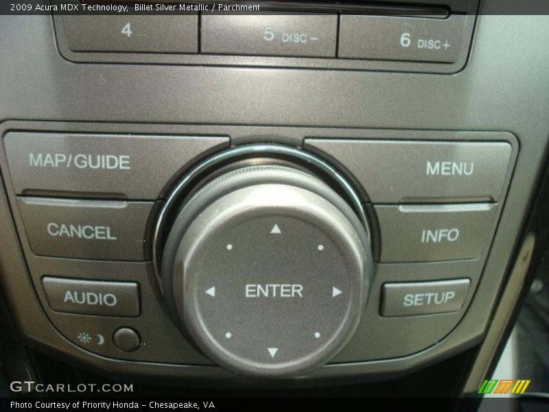 Billet Silver Metallic / Parchment 2009 Acura MDX Technology