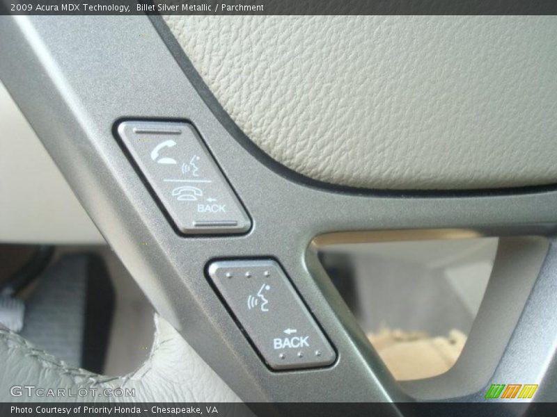 Billet Silver Metallic / Parchment 2009 Acura MDX Technology