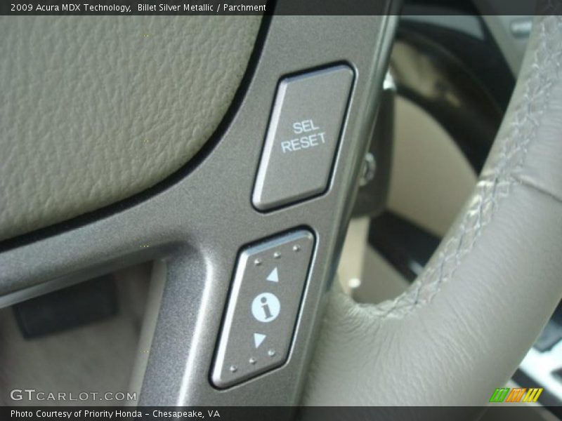 Billet Silver Metallic / Parchment 2009 Acura MDX Technology