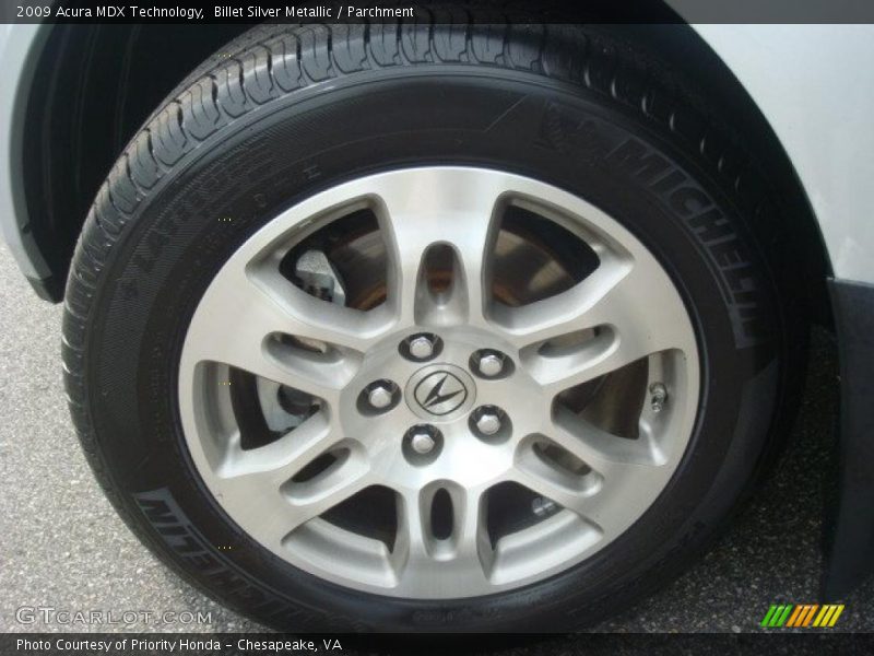 Billet Silver Metallic / Parchment 2009 Acura MDX Technology