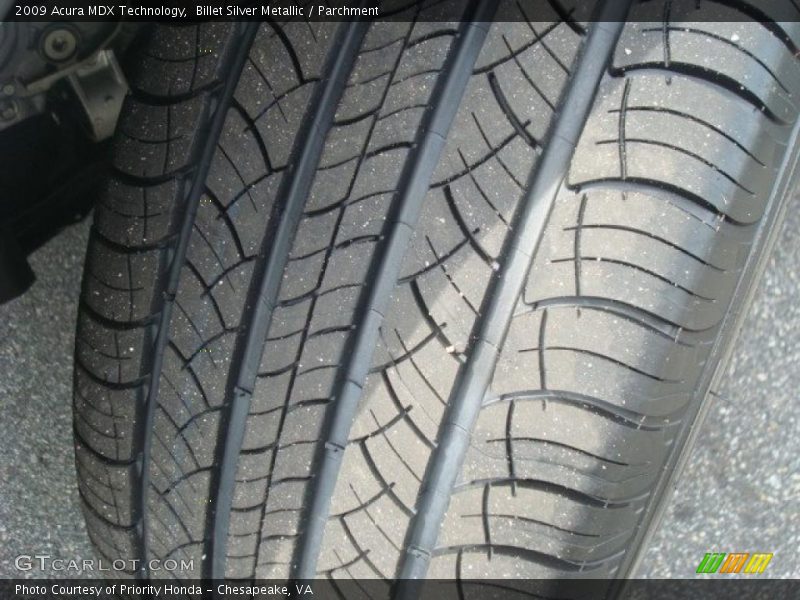 Billet Silver Metallic / Parchment 2009 Acura MDX Technology