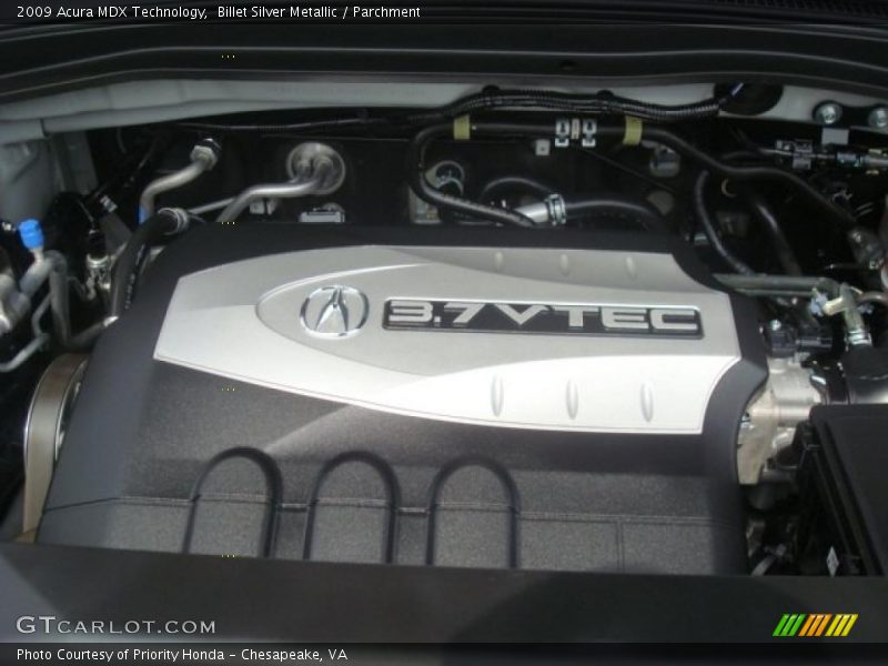 Billet Silver Metallic / Parchment 2009 Acura MDX Technology