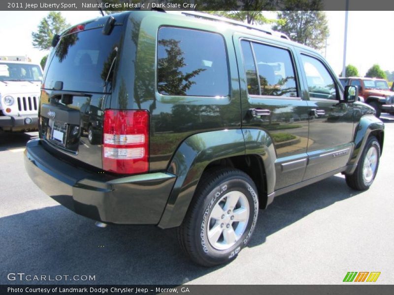 Natural Green Metallic / Dark Slate Gray 2011 Jeep Liberty Sport