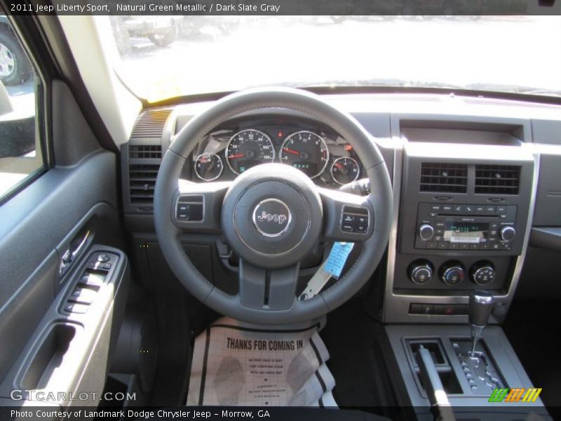 Natural Green Metallic / Dark Slate Gray 2011 Jeep Liberty Sport