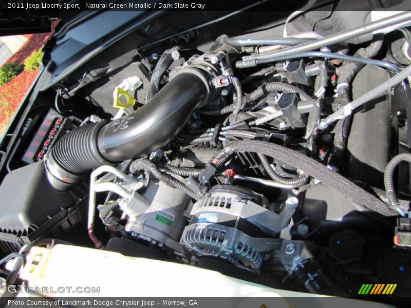 Natural Green Metallic / Dark Slate Gray 2011 Jeep Liberty Sport